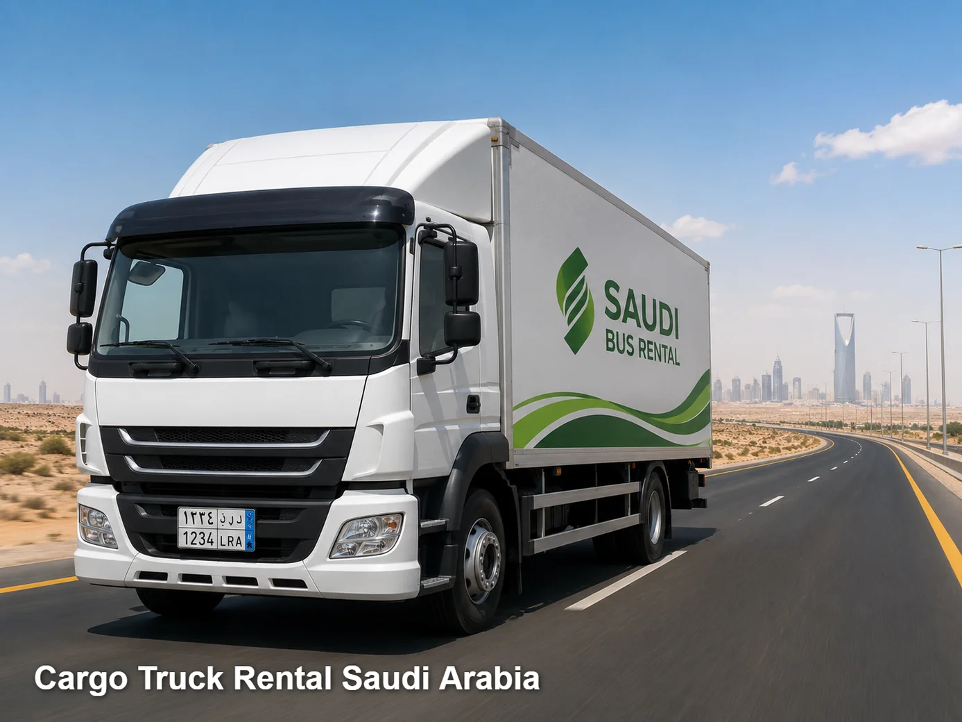 Cargo Truck Rental exterior in Saudi Arabia for commercial freight planning
