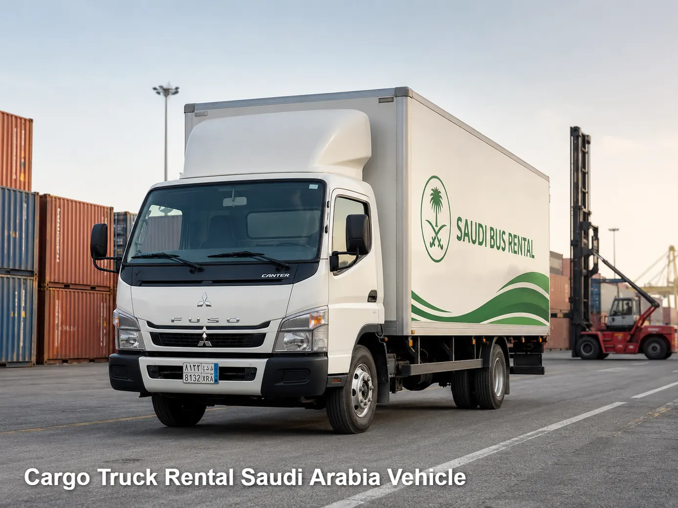 Cargo Truck Rental operating and site-access view in Saudi Arabia