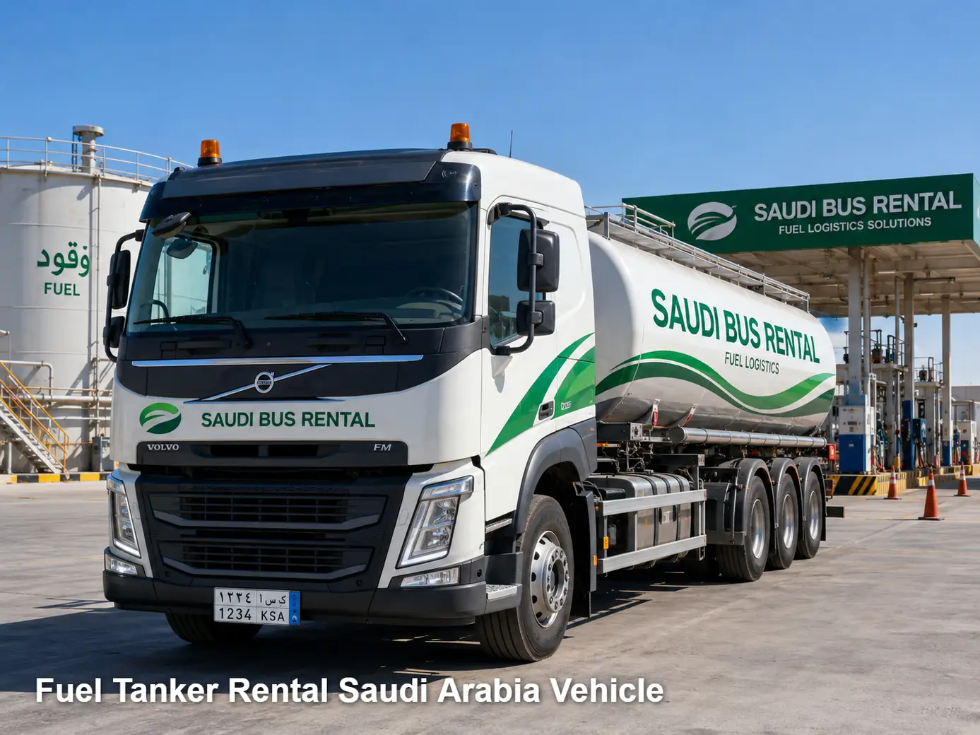 Fuel Tanker Rental operating and site-access view in Saudi Arabia