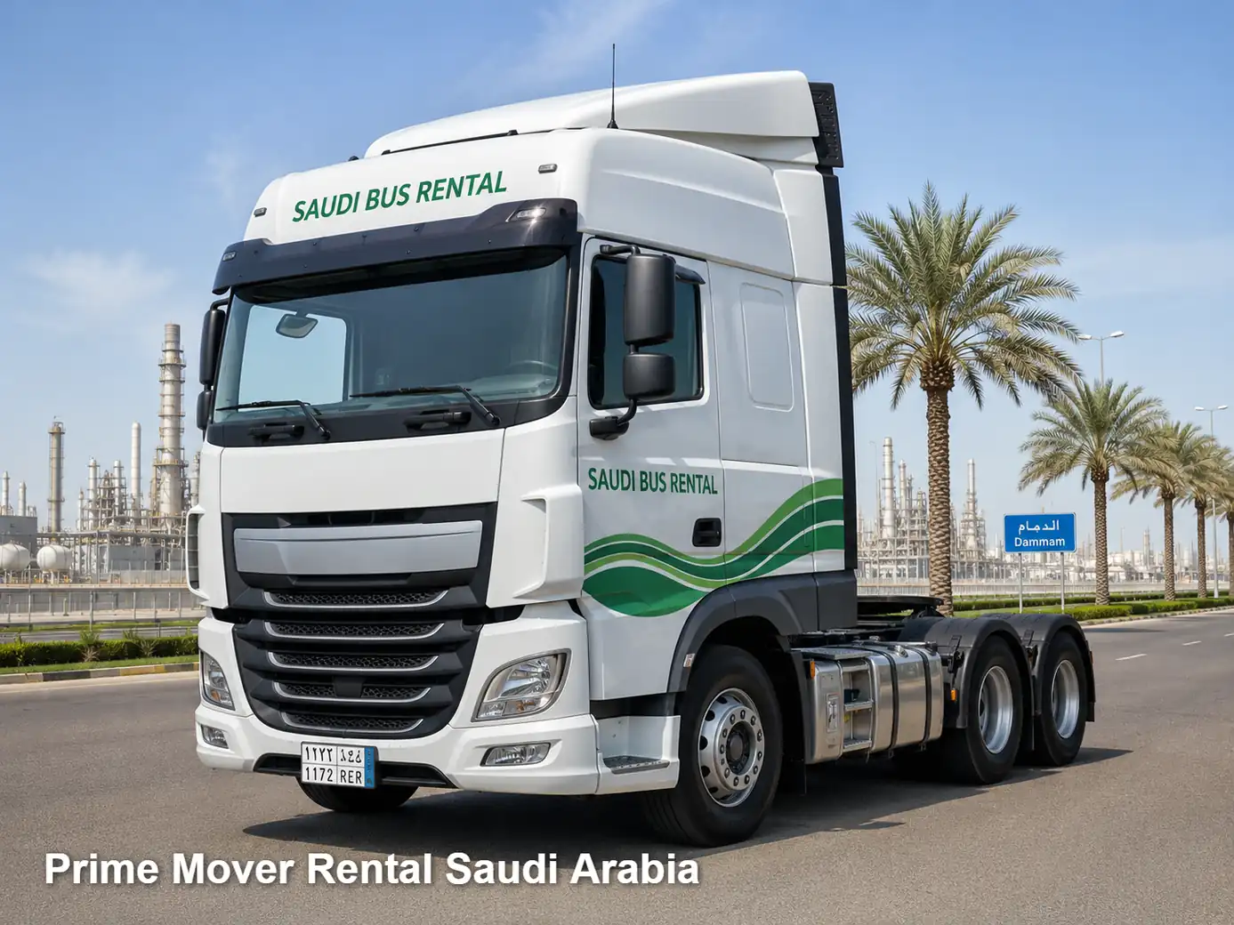 Prime Mover Rental exterior in Saudi Arabia for tractor-unit planning planning