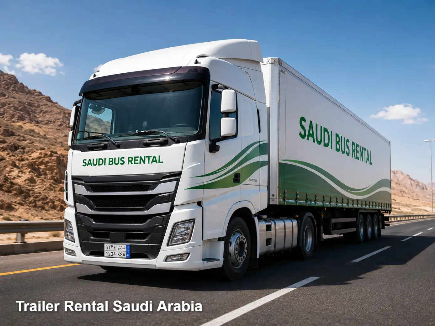Trailer Rental exterior in Saudi Arabia for trailer configuration planning